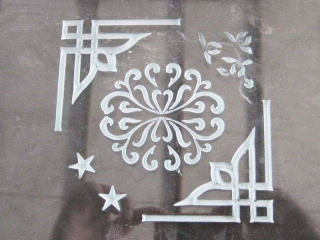 CNC 玻璃雕刻切割機樣品