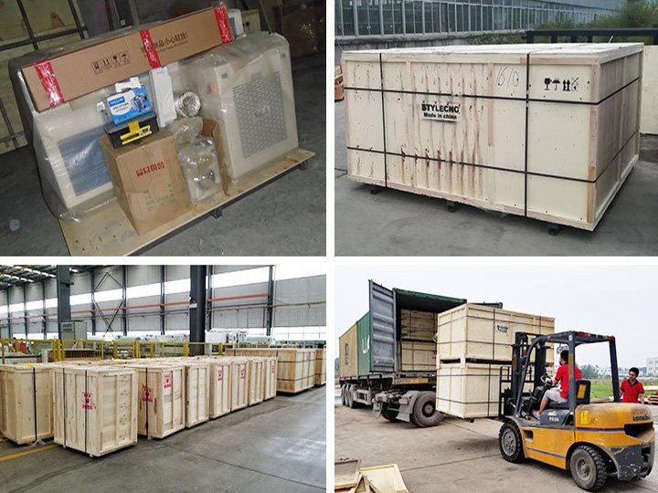 盈利混合數(shù)控激光切割機(jī)的包裝和交付