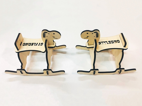 CO2 激光切割機 3D 木制拼圖制作