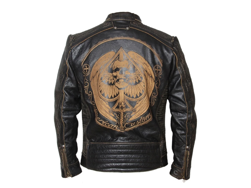 激光雕刻皮革摩托車夾克 激光雕刻皮革摩托車夾克