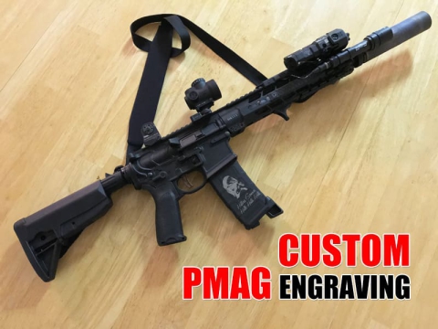 如何使用激光點畫機為槍支定制PMAG？