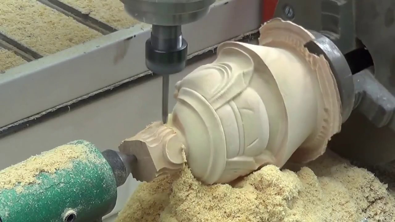 旋轉(zhuǎn)軸 3D 木工數(shù)控雕刻機(jī)